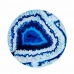 Sidobord Marmor Blå Svart Glas 40 x 41,5 x 40 cm (4 antal)