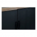 TV mēbeles DKD Home Decor Melns Metāls Egle (145 x 40 x 86 cm)
