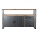 TV-möbler DKD Home Decor Svart Metall Gran (145 x 40 x 86 cm)