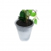 Dekorativ plante DKD Home Decor 8424001819430 21 x 21 x 82 cm Syren Hvid Orkide (2 enheder)