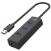 4-Port USB Hub Unitek Y-3089 Sort
