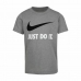 Koszulka z krótkim rękawem dla dzieci Nike NKB Swoosh Ciemny szary