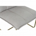 Armchair DKD Home Decor Beige Golden Metal Polyester (66 x 71 x 77 cm)