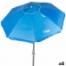 Parasol Aktive Bleu Polyester Aluminium 220 x 225 x 220 cm (6 Unités)
