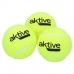 Balles de Tennis Aktive Pro 3 Pièces Jaune 6 Unités