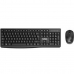 Keyboard and Mouse Nilox NXKMWE012 Black Spanish Qwerty