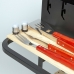 Barbecue Utensils Set Aktive 7 Pieces Barbecue Stainless steel 42 x 67 x 3 cm (4 Units)