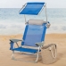 Silla de Playa Aktive Azul 47 x 67 x 43 cm (2 Unidades)