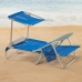 Καρέκλα στην παραλία Aktive Μπλε 47 x 67 x 43 cm (x2)