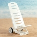 Beach Chair Aktive White Wheels 40 x 84 x 44 cm (2 Units)