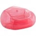 Oppustelig poolstol Intex Beanless Gennemsigtig Pink 137 x 74 x 127 cm (4 enheder)