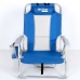 Chaise de Plage Aktive Bleu Blanc 49 x 78 x 56 cm (2 Unités)