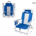 Beach Chair Aktive Blue White 49 x 78 x 56 cm (2 Units)