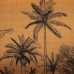 Snacksbricka 45 x 31 x 5 cm Naturell Trä Rattan 3 Delar Palmträd