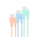 USB - Lightning kabelis NANOCABLE 10.10.0401-CO1 1 m Tamprės Mėlyna Žalia Rožinė