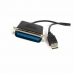 Кабел USB към успореден порт Startech ICUSB1284            (1,8 m)