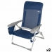 Plážová stolička Aktive Slim Skladateľný Námornícka modrá 47 x 87 x 58 cm (2 kusov)