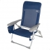 Beach Chair Aktive Slim Foldable Navy Blue 47 x 87 x 58 cm (2 Units)