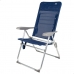 Fotel plażowy Aktive Slim Składany Granatowy 47 x 107 x 66 cm (4 Sztuk)