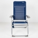 Fotel plażowy Aktive Slim Składany Granatowy 47 x 107 x 66 cm (4 Sztuk)