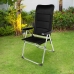 Plážová stolička Aktive Deluxe Skladateľný Čierna 49 x 123 x 67 cm (2 kusov)
