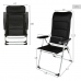 Plážová židle Aktive Deluxe Skládací Černý 49 x 123 x 67 cm (2 kusů)