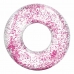 Bóia Insuflável Donut Intex Transparente Purpurina Ø 119 cm (6 Unidades)