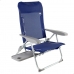 Cadeira de Praia Aktive Slim Dobrável Azul Marinho 47 x 89 x 57 cm (2 Unidades)