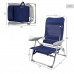 Plážová stolička Aktive Slim Skladateľný Námornícka modrá 47 x 89 x 57 cm (2 kusov)