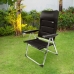 Плажен стол Aktive Deluxe Сгъваем Черен 49 x 105 x 59 cm (2 броя)