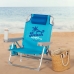 Plážová stolička Aktive Skladateľný Modrá 53 x 80 x 58 cm (2 kusov)