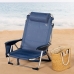 Sedia da Spiaggia Aktive Pieghevole Blu Marino 51 x 76 x 45 cm (2 Unità)