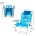 Fotel plażowy Aktive Składany Niebieski 53 x 80 x 58 cm (2 Sztuk)