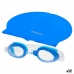 Badehætte og Svømmebriller AquaSport Blå Børns Plastik (12 enheder)