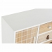Anrichte DKD Home Decor Weiß natürlich Paulonia-Holz 95 x 26 x 67,5 cm