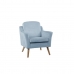 Krzesło DKD Home Decor Niebieski Beżowy Błękitne niebo Naturalny Drewno Plastikowy 74 x 76 x 85 cm