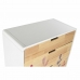 Chest of drawers DKD Home Decor Scandi Natural Rubber wood White Maroon MDF Wood 60 x 30 x 108 cm