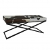 Foot-of-bed Bench DKD Home Decor Musta Beige Metalli Ruskea Nahka Valkoinen Siirtomaatyylinen (120 x 40 x 50 cm)
