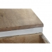 Consola DKD Home Decor Branco Castanho Ferro Madeira de mangueira 195 x 40 x 91 cm