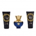 Women's Perfume Set Versace EDP Dylan Blue 3 Pieces