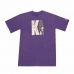 Men's Short-sleeved Football Shirt Kappa Sportswear Logo Purple