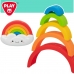 Behendigheidsspel voor baby´s PlayGo Regenboog 6 Onderdelen 21,5 x 16 x 8,5 cm (6 Stuks)