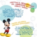 Frasco para bolas de sabão Mickey Mouse 60 ml 3,8 x 11,5 x 3,8 cm (216 Unidades)
