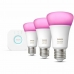 Smart Žiarovka Philips Kit de inicio: 3 bombillas inteligentes E27 (1100) 9 W E27 6500 K 806 lm