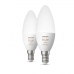 LED Izzók Philips Paquete doble E14 Fehér G E14 470 lm (6500 K) (2 egység)