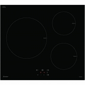 SAUTER - Plaque de cuisson vitrocéramique 60cm 3 feux 5900w noir