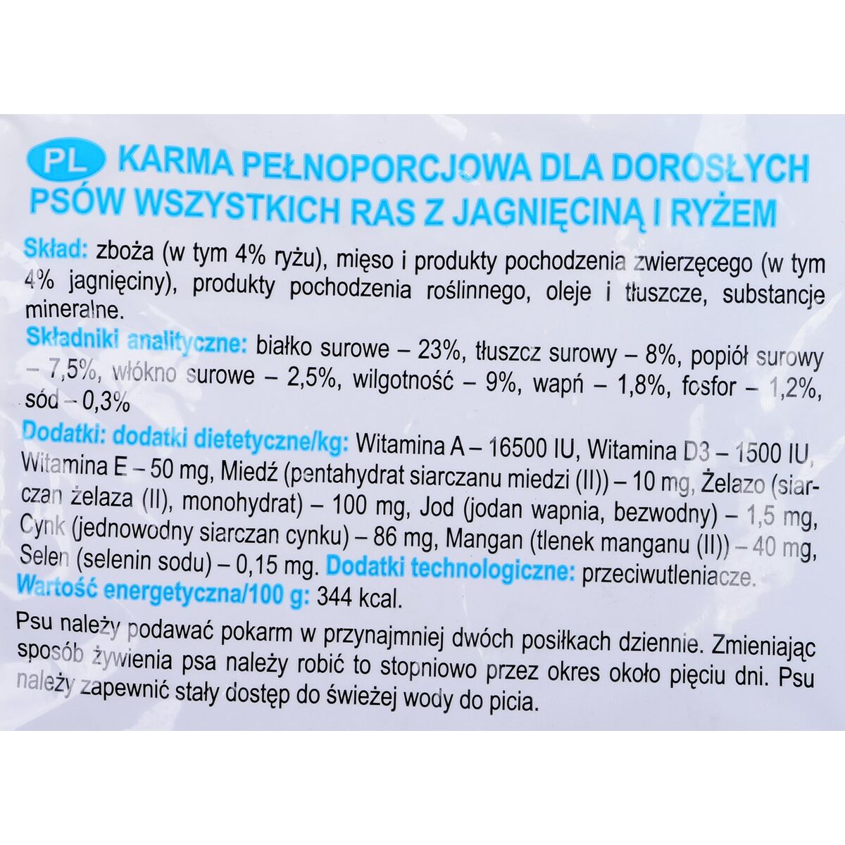 Foder Dolina Noteci Classic Vuxen Lamm Ris 10 kg