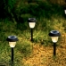 Set solarnih vrtnih luči Aktive 6 Kosi Nerjaveče jeklo Plastika 10 x 38 x 10 cm (4 kosov)