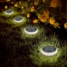 Set de lămpi-țăruși solare de grădină Aktive 2 Piese Plastic 12 x 13,5 x 12 cm (6 Unități)