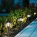 Lampă-țăruș solară de grădină Aktive polipropilenă 14 x 42 x 14 cm (4 Unități)